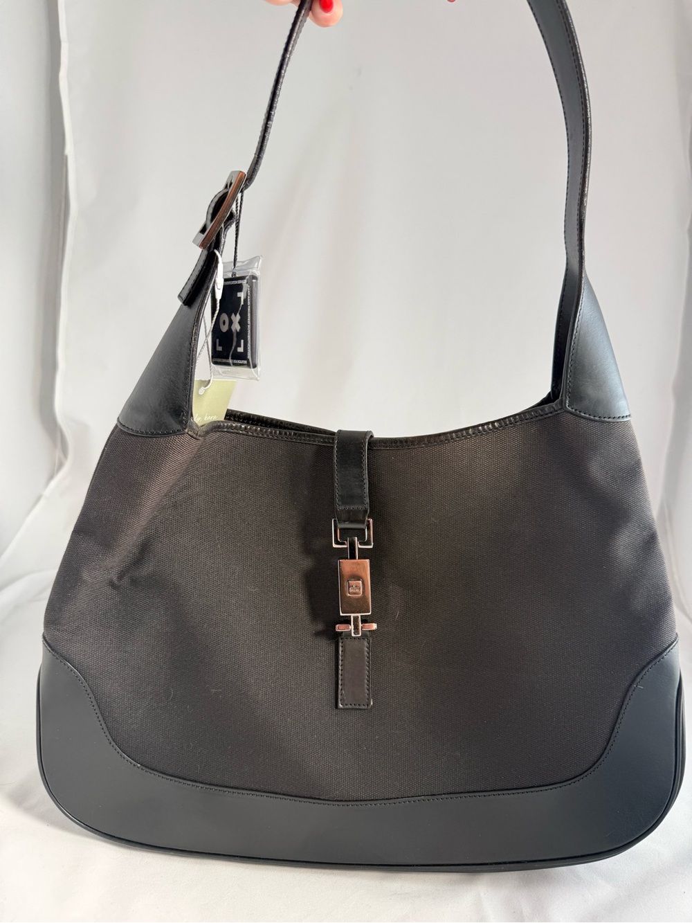 Gucci Jackie in Black w/ Pink Interior
